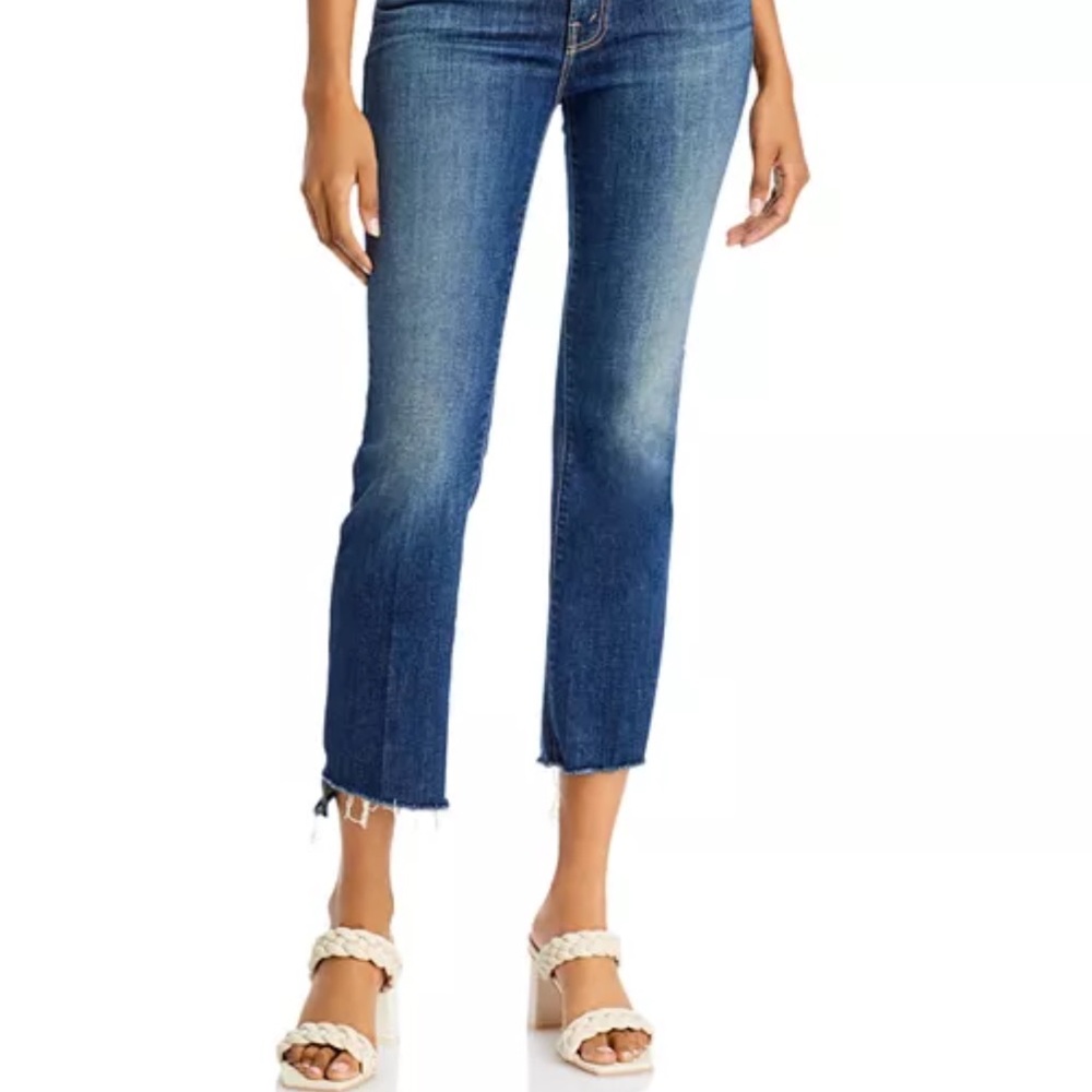 MOTHER THE INSIDER CROP STEP FRAY Girl Crush size 28